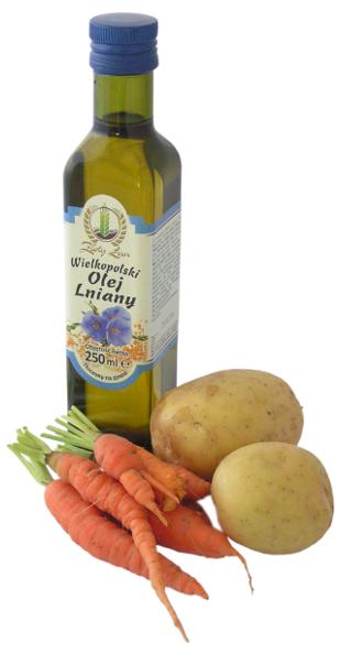 olej lniany, marchew, marchewka, m�oda marchew, m�oda marchewka, ziemniaki, pyry, kartofle