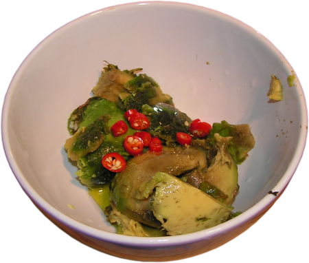 mi��sz z awokado, papryczka chili, oliwa z oliwek, sok z cytryny, s�l