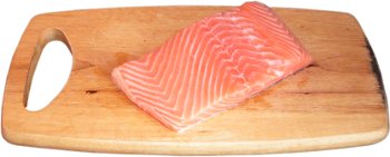 �oso� norweski, filet z �ososia norweskiego, deska do krojenia, kuchenna deska do krojenia