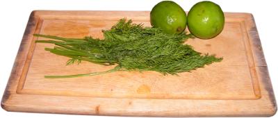 koperek �wie�y, limonka, limetka, deska do krojenia