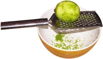 limonka, limetka, starta sk�rka z limonki, tarka do parmezanu, miseczka