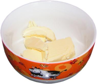 mas�o, porcelanowa miseczka