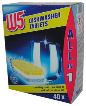 tabletki do zmywarki W5 all in 1 z lidla