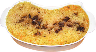 ugotowany ry� risotto na parze z grzybami