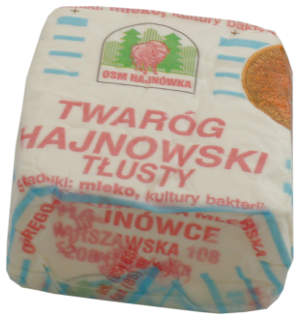 twar�g t�usty, ser bia�y, osm hajn�wka, sk�adniki, mleko, kultury bakteri, twar�g hajnowski t�usty