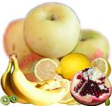 owoce, jab�ka, babany, granat, owoc granatu, awokado, kiwi