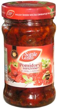suszone pomidory w oleju s�onecznikowym z zio�ami
